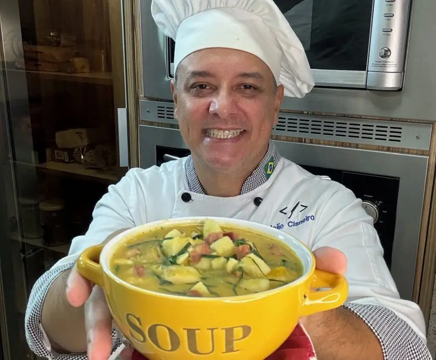 Sopa de Inhame Chef Joao Cisneiro